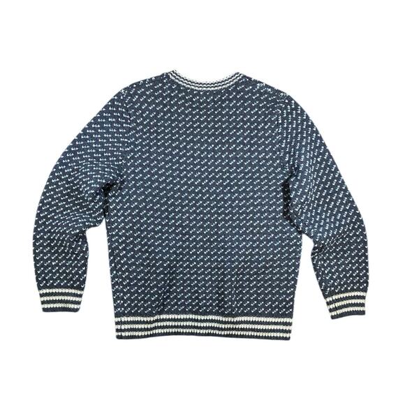 Vintage 90s LL Bean Chevron Lambswool Sweater - XL - Picture 5 of 5